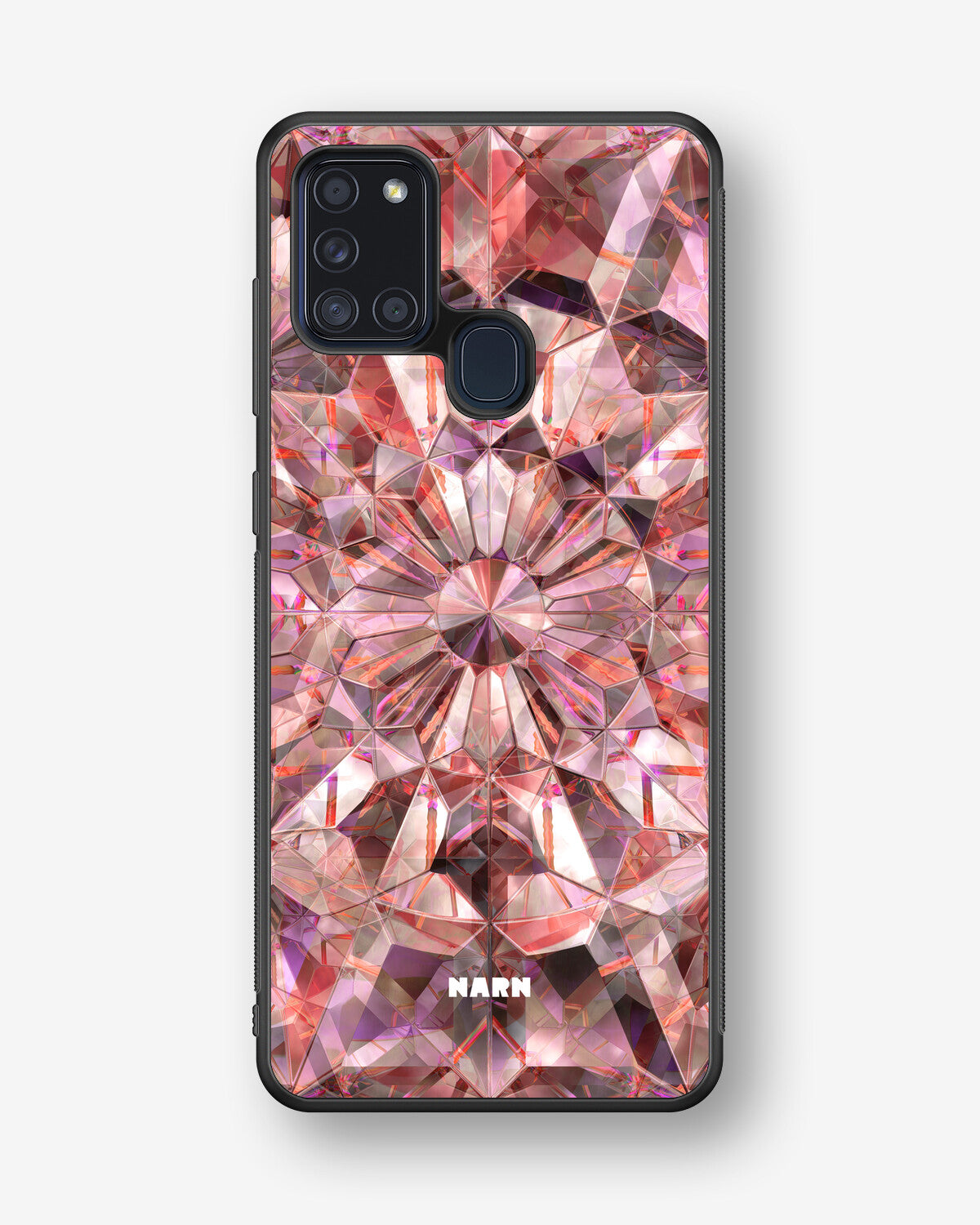Samsung Galaxy A21s Hard Case – Pink Crystals - View 1