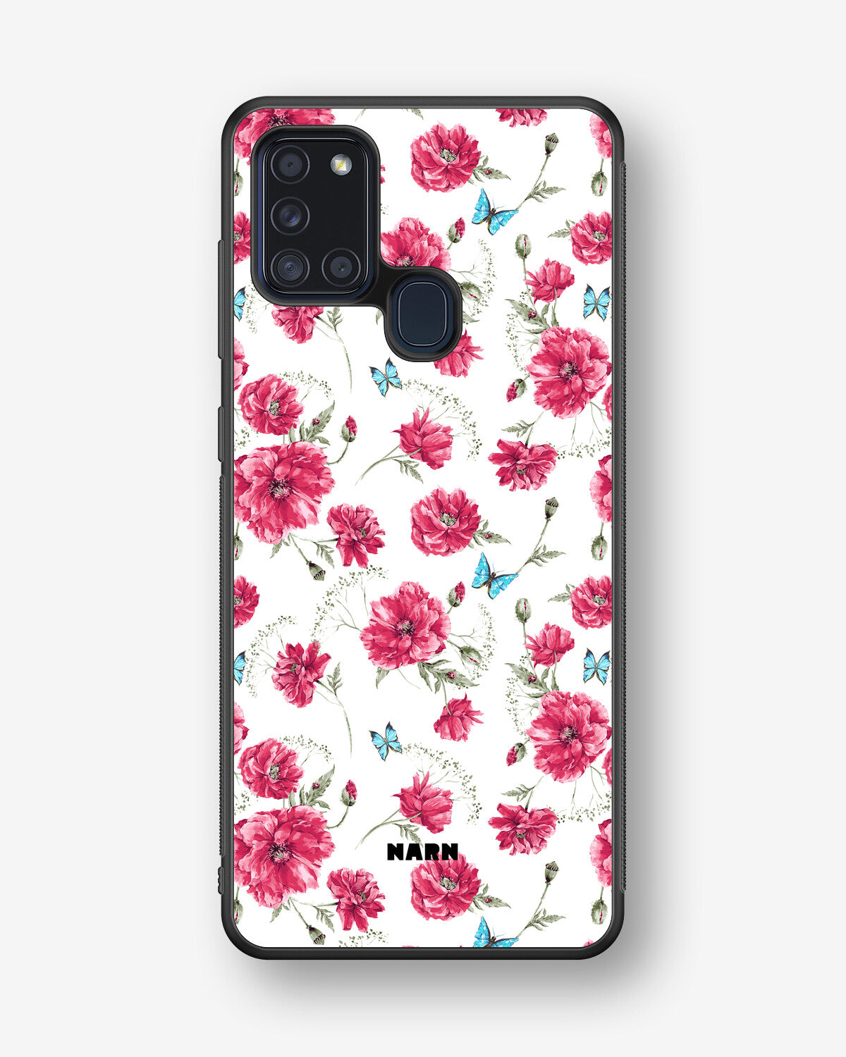 Samsung Galaxy A21s Hard Case – Poppies in Bloom - View 1