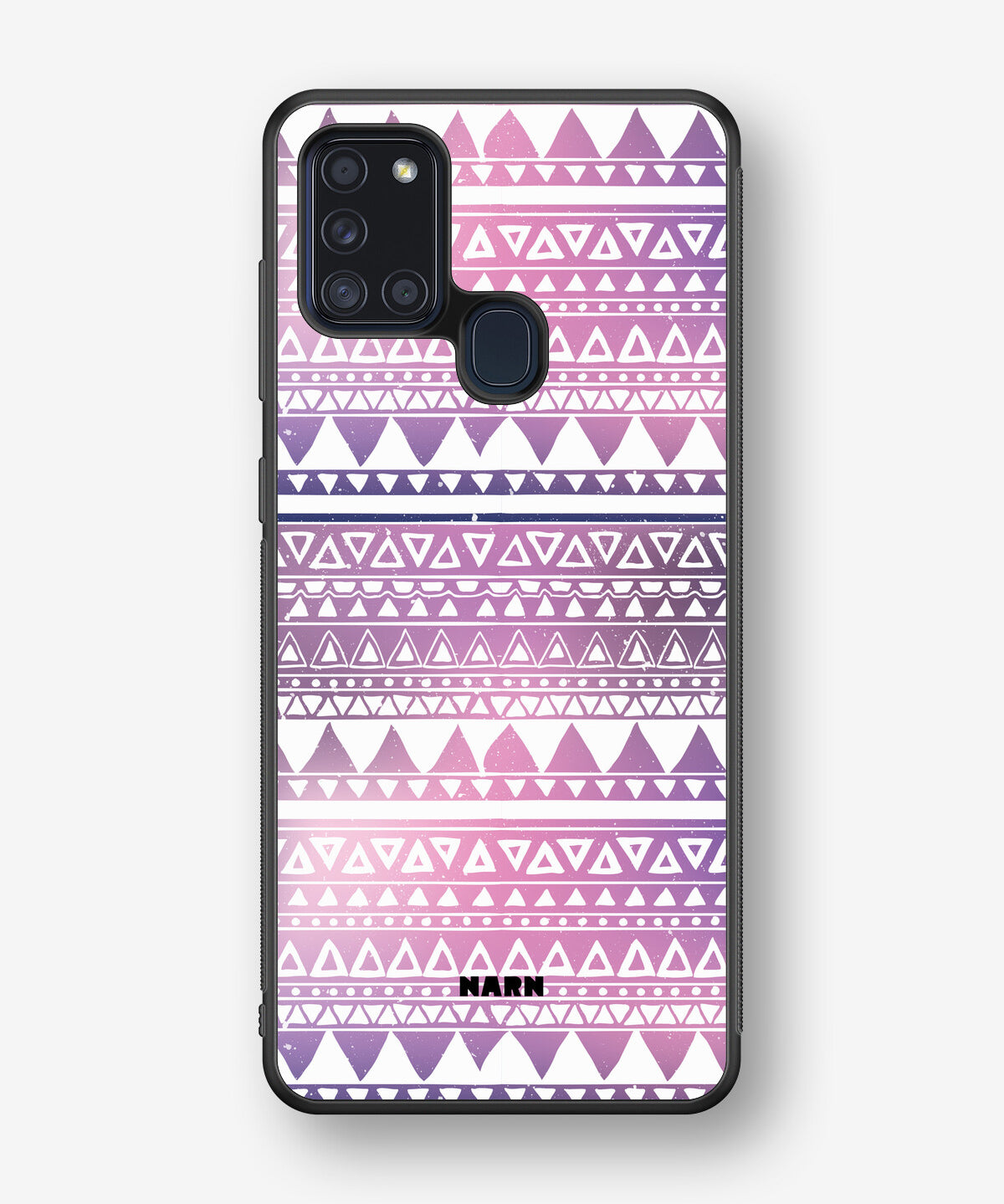 Samsung Galaxy A21s Hard Case – Purple Aztec - View 1
