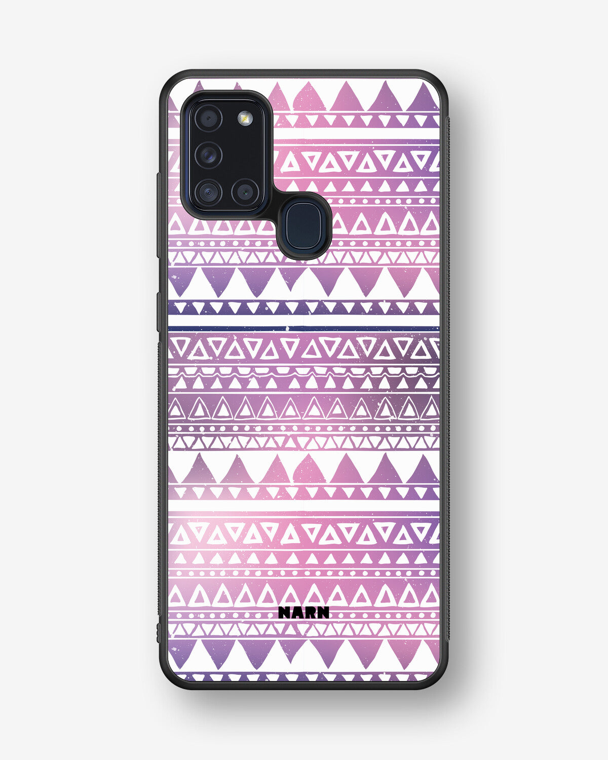 Samsung Galaxy A21s Hard Case – Purple Aztec - View 1