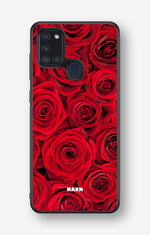 Samsung Galaxy A21s Hard Case – Red Roses - View 1