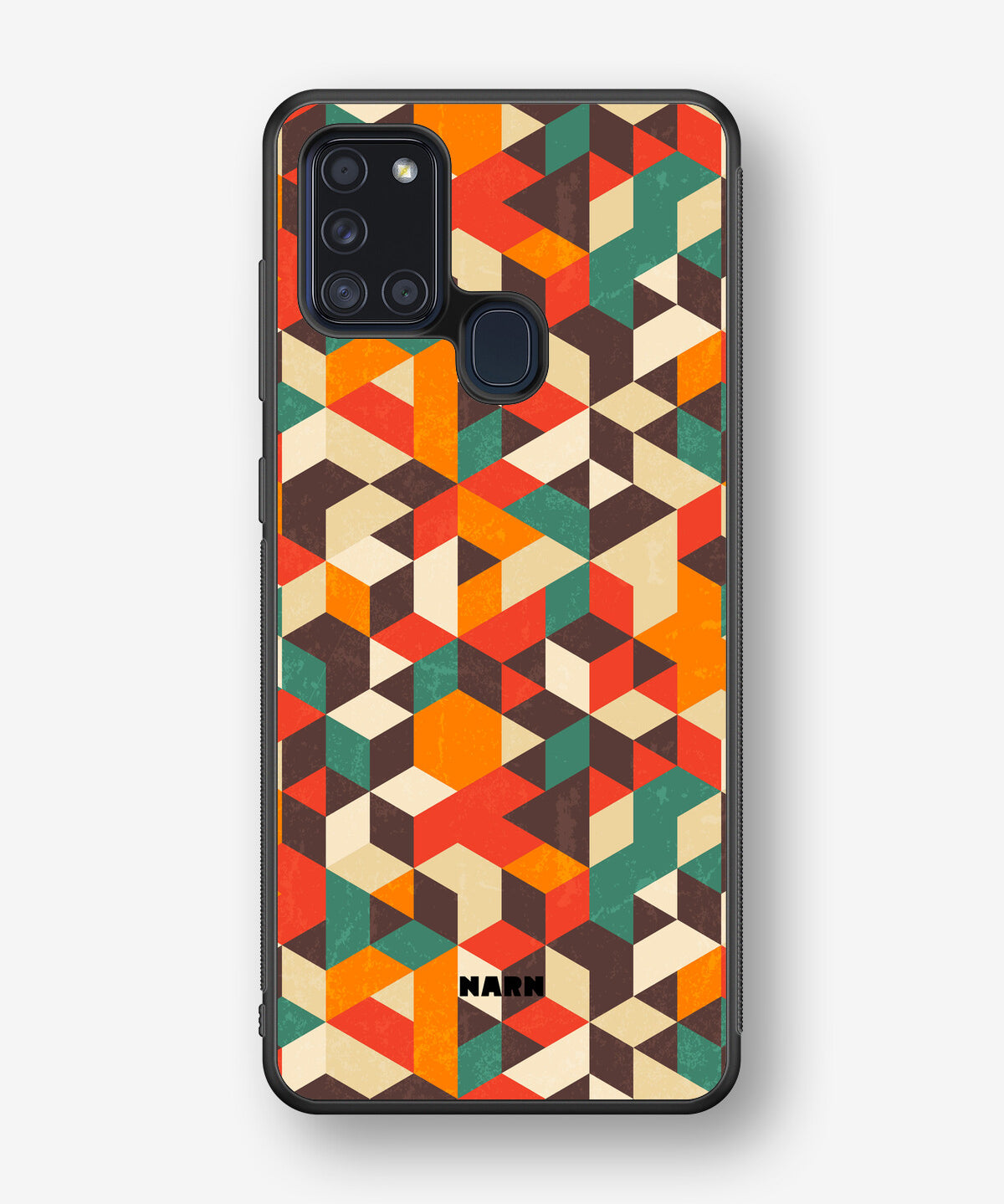 Samsung Galaxy A21s Hard Case – Retro Geometric - View 1