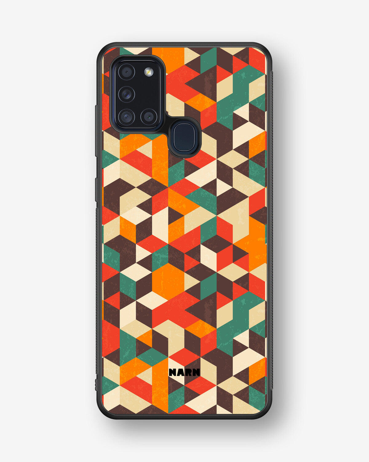 Samsung Galaxy A21s Hard Case – Retro Geometric - View 1