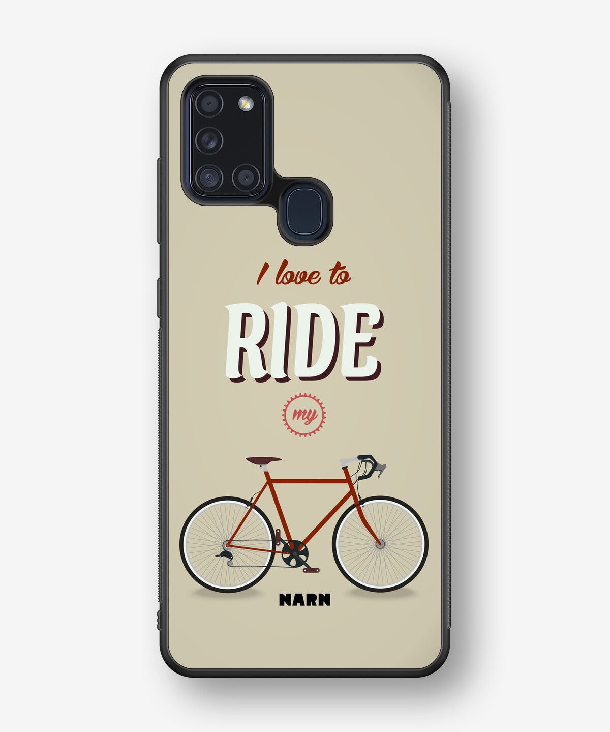 Samsung Galaxy A21s Hard Case – Ride My Bicycle - View 1