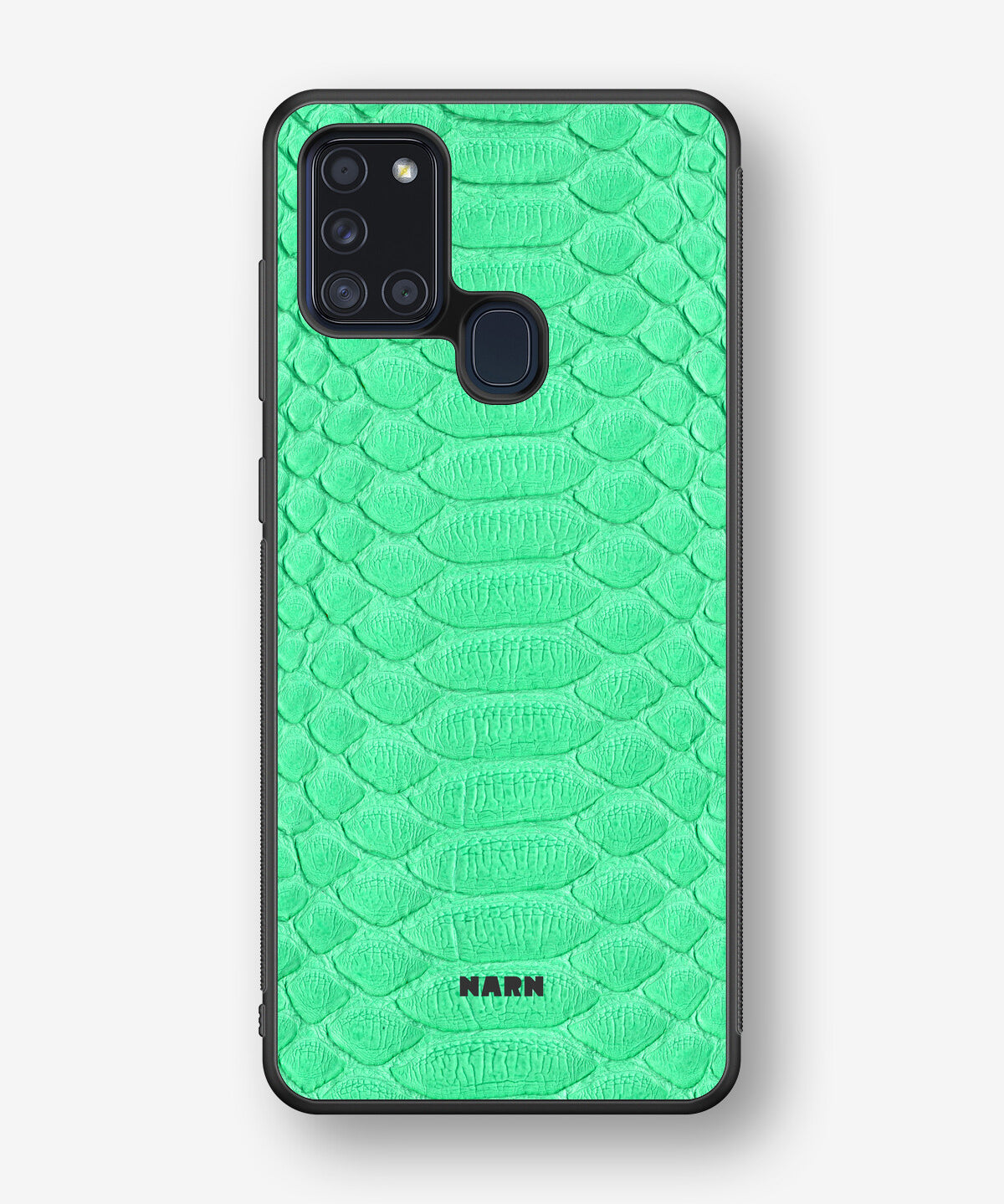 Samsung Galaxy A21s Hard Case – Turquoise Snake - View 1