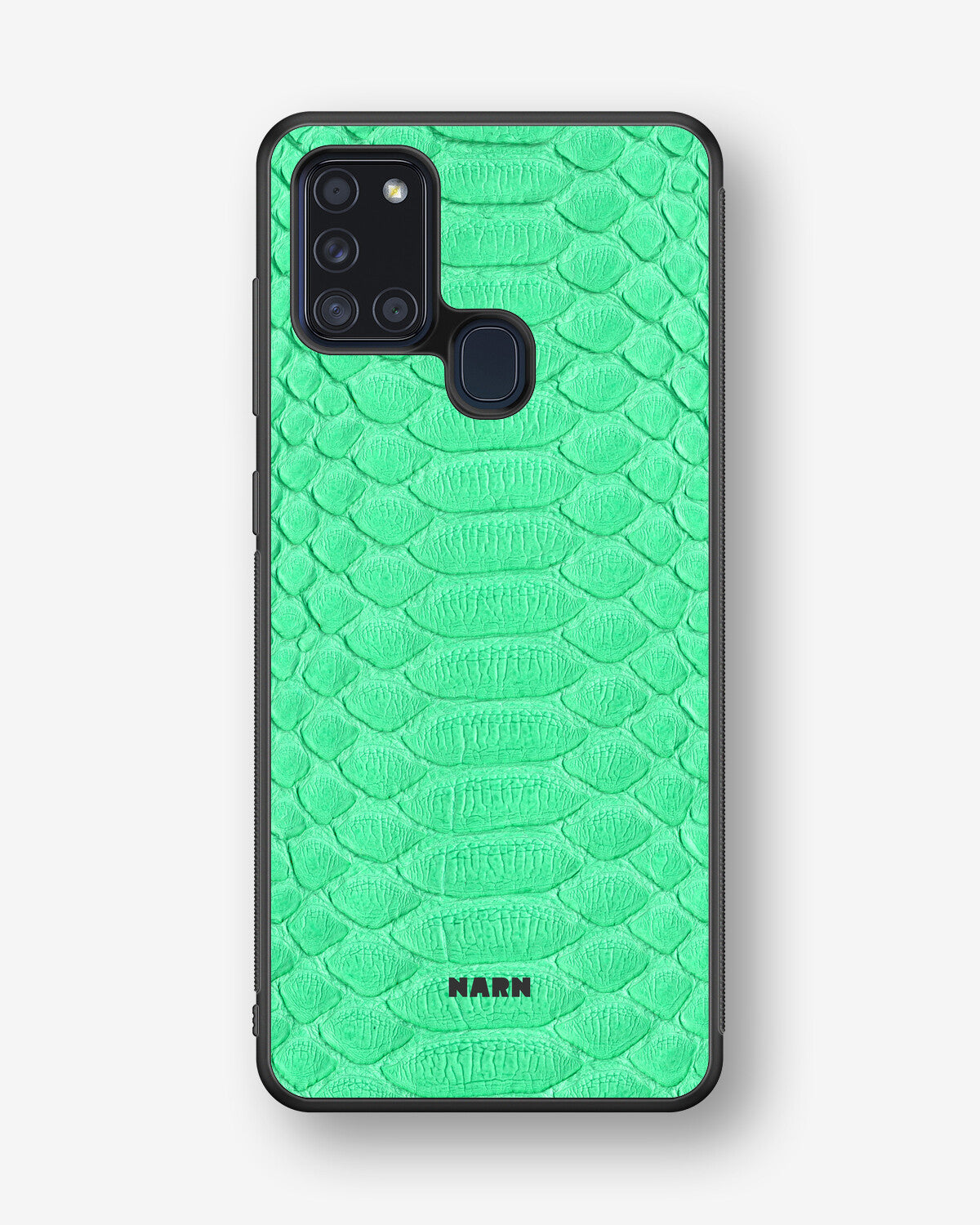 Samsung Galaxy A21s Hard Case – Turquoise Snake - View 1