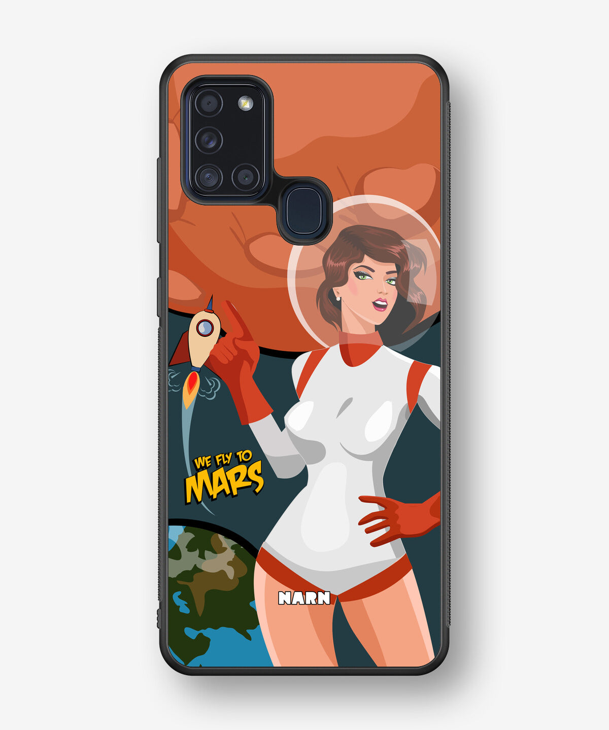 Samsung Galaxy A21s Hard Case – We Fly To Mars - View 1