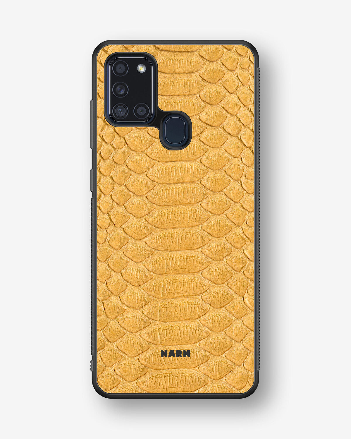 Samsung Galaxy A21s Hard Case – Yellow Snake - View 1