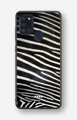 Samsung Galaxy A21s Hard Case – Zebra Stripe - View 1