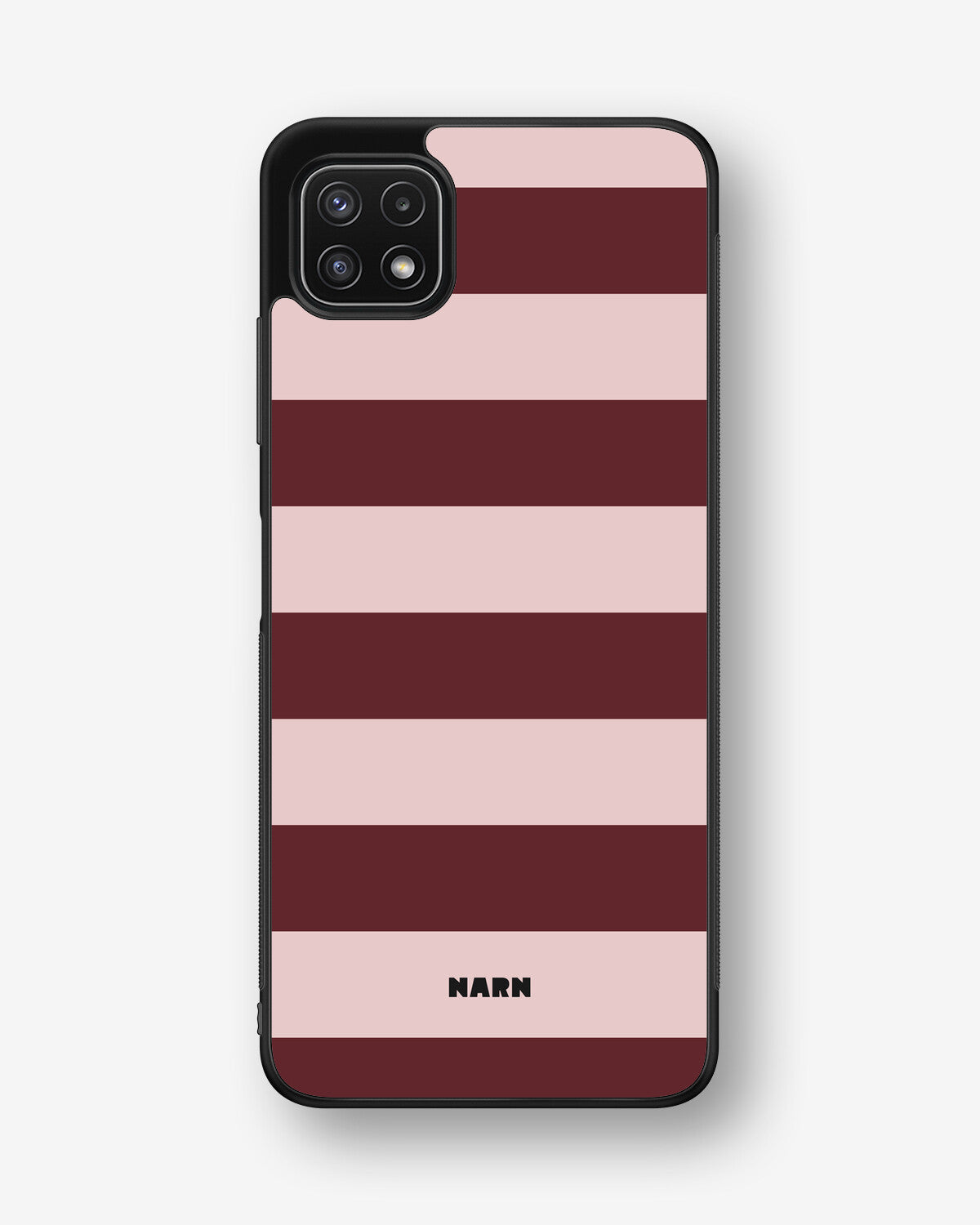 Samsung Galaxy A22 4G Hard Case – Cranberry Stripe - View 1