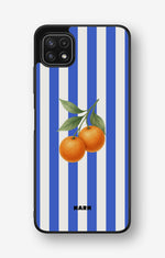 Samsung Galaxy A22 4G Hard Case – Orange Stripes - View 1