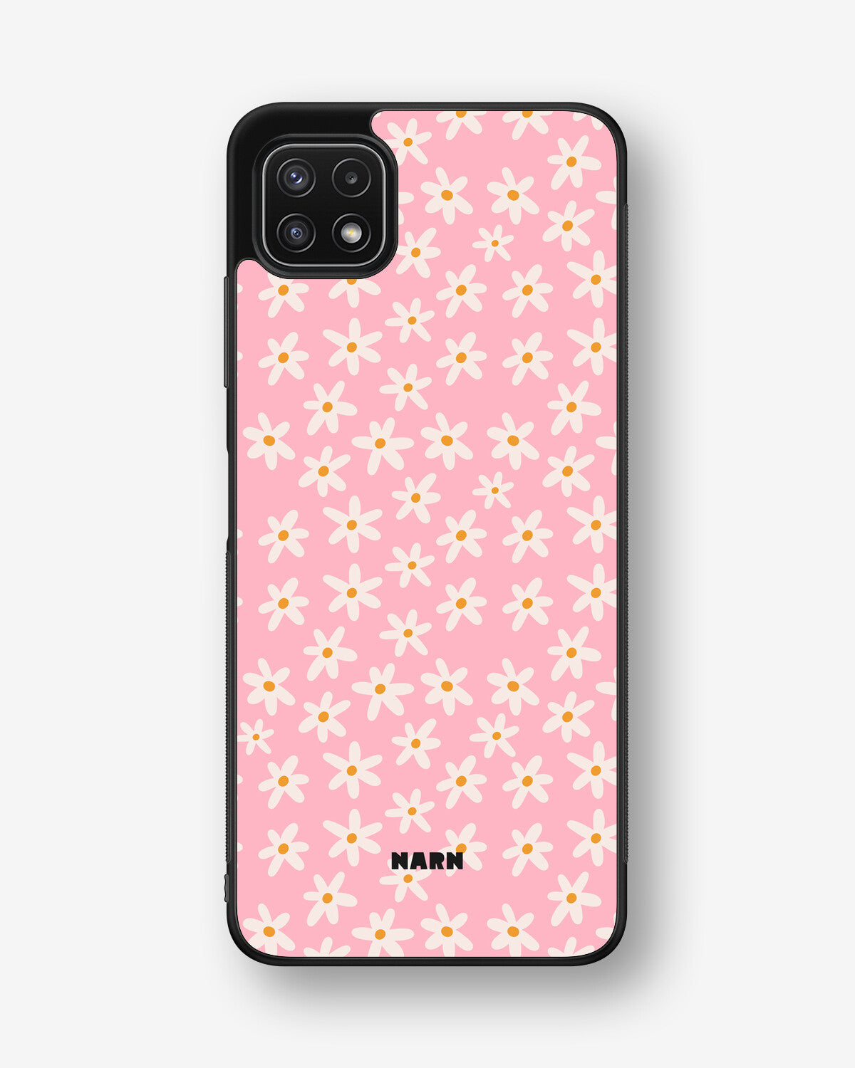 Samsung Galaxy A22 4G Hard Case – Pink Daisy - View 1