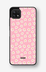 Samsung Galaxy A22 4G Hard Case – Pink Daisy - View 1