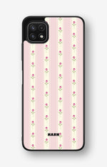 Samsung Galaxy A22 4G Hard Case – Rose Lines - View 1