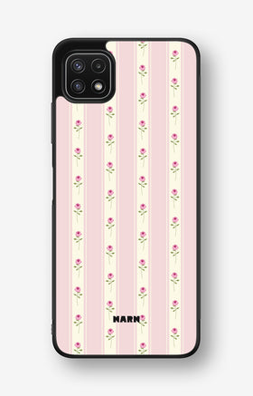 Samsung Galaxy A22 4G Hard Case – Rose Lines - View 1