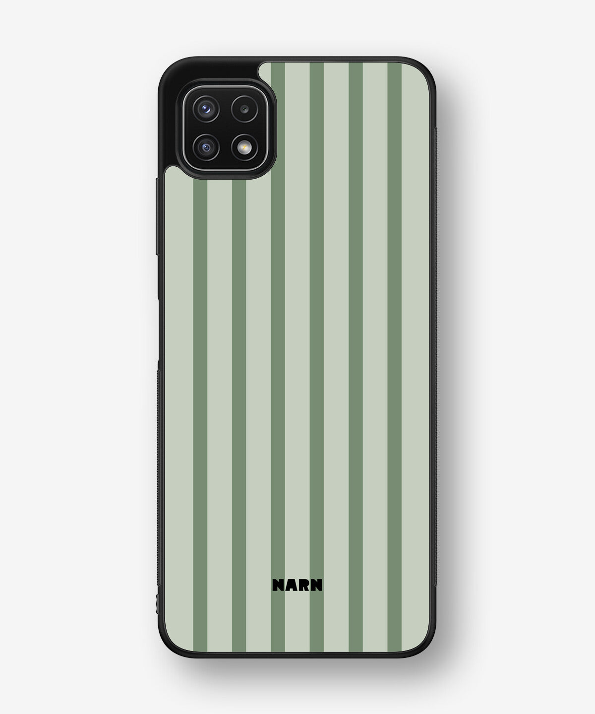 Samsung Galaxy A22 4G Hard Case – Sage Stripes - View 1