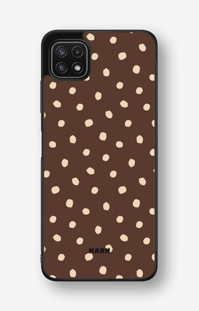 Samsung Galaxy A22 5G Hard Case – Choco Dots - View 1