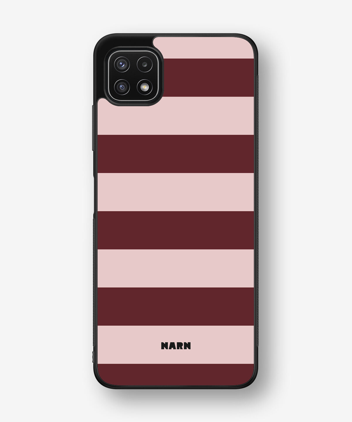 Samsung Galaxy A22 5G Hard Case – Cranberry Stripe - View 1
