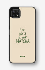 Samsung Galaxy A22 5G Hard Case – Drink Matcha - View 1