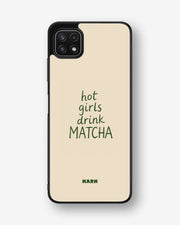 Samsung Galaxy A22 5G Hard Case – Drink Matcha - View 1