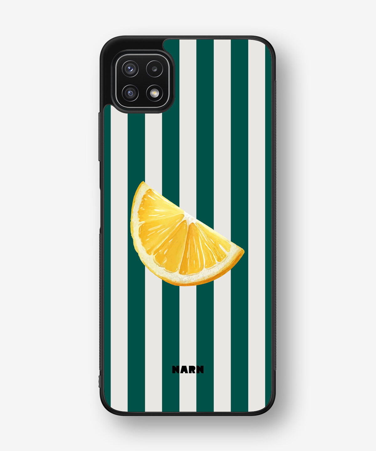 Samsung Galaxy A22 5G Hard Case – Lemon Stripes - View 1