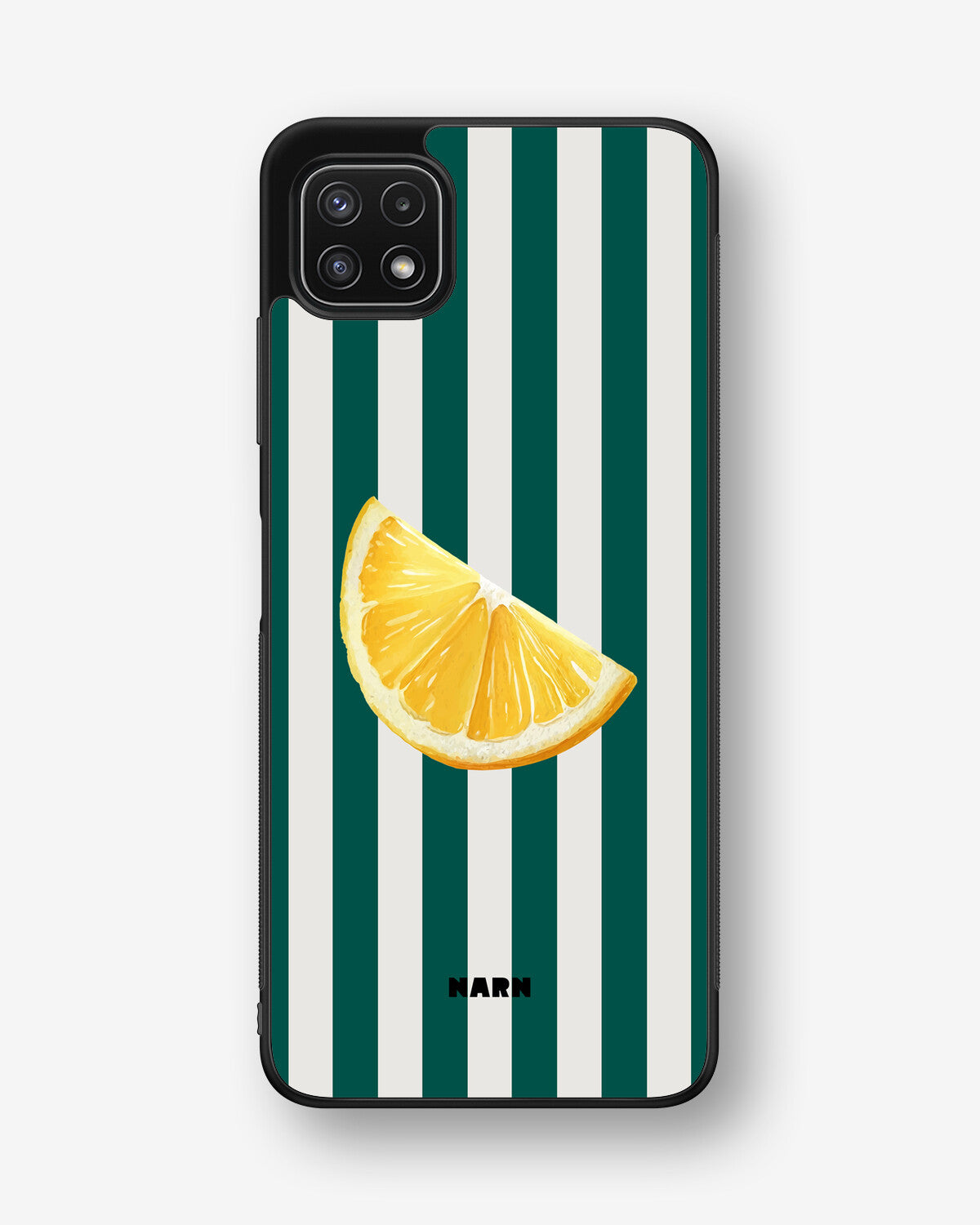 Samsung Galaxy A22 5G Hard Case – Lemon Stripes - View 1