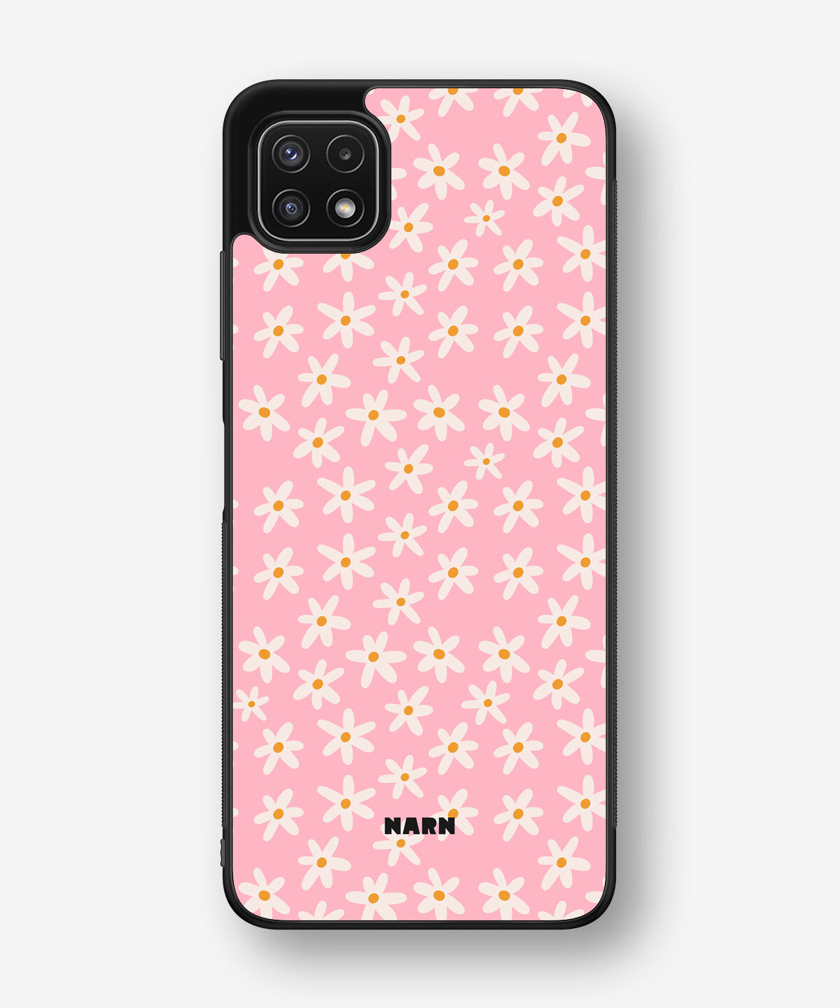 Samsung Galaxy A22 5G Hard Case – Pink Daisy - View 1
