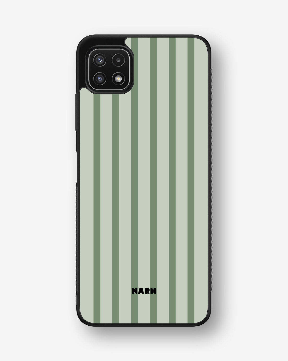 Samsung Galaxy A22 5G Hard Case – Sage Stripes - View 1
