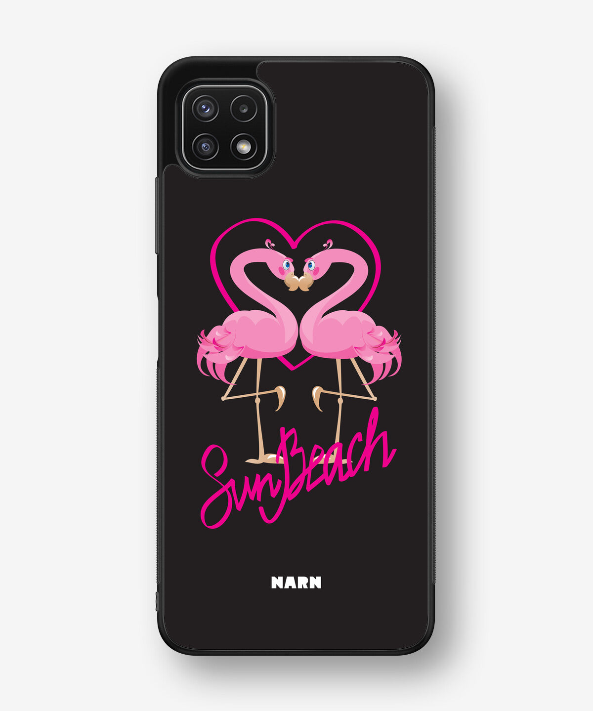 Samsung Galaxy A22 5G Hard Case – Beach Flamingo - View 1