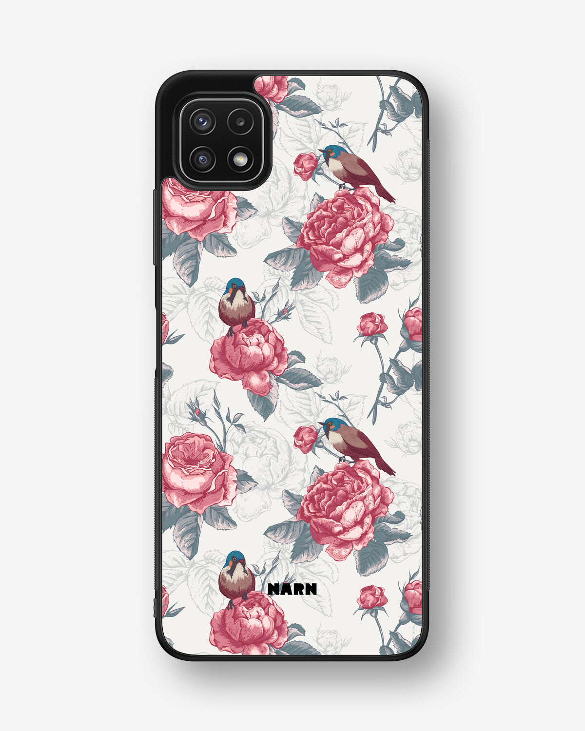 Samsung Galaxy A22 5G Hard Case – Birds Among Roses - View 1