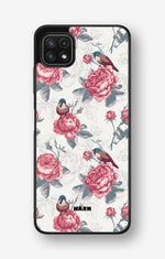 Samsung Galaxy A22 5G Hard Case – Birds Among Roses - View 1