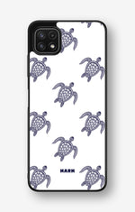 Samsung Galaxy A22 5G Hard Case – Blue Turtles - View 1