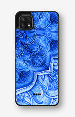 Samsung Galaxy A22 5G Hard Case – Blue Vintage - View 1