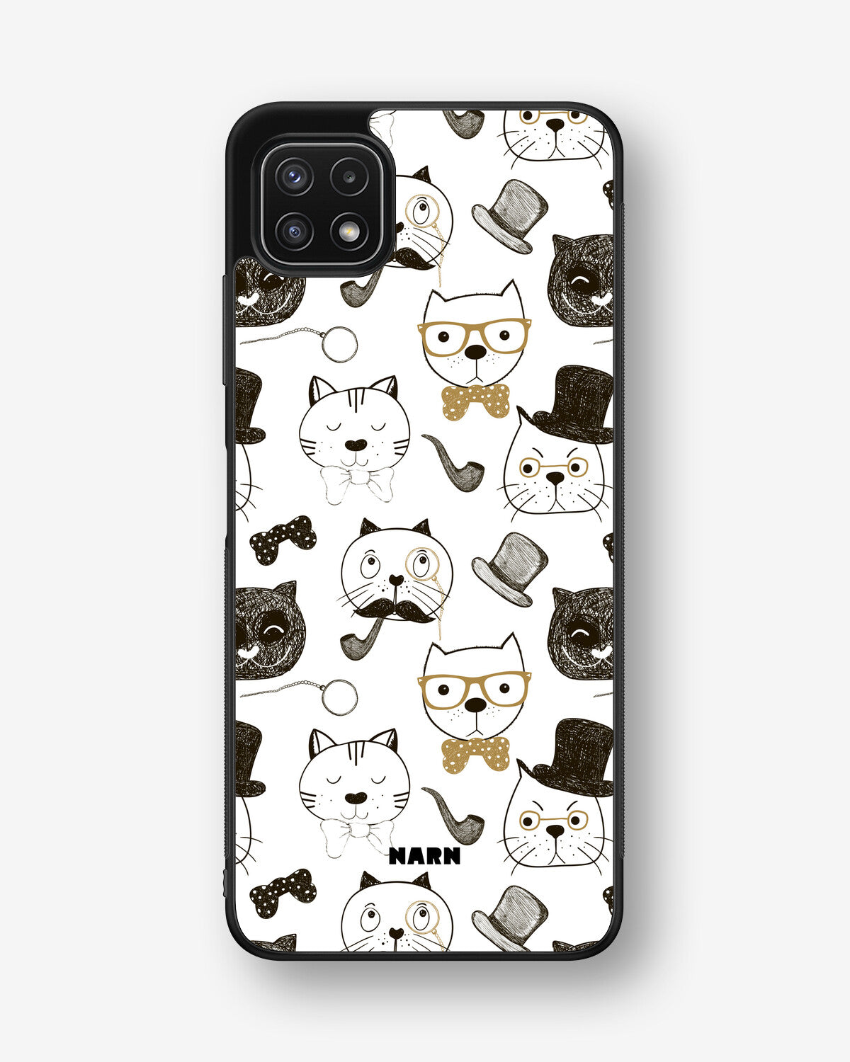 Samsung Galaxy A22 5G Hard Case – Cartoon Cats - View 1