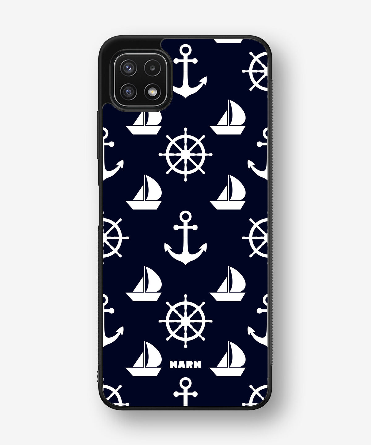 Samsung Galaxy A22 5G Hard Case – Deep Blue Voyage - View 1