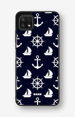 Samsung Galaxy A22 5G Hard Case – Deep Blue Voyage - View 1