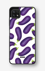 Samsung Galaxy A22 5G Hard Case – Eggplant Pattern - View 1