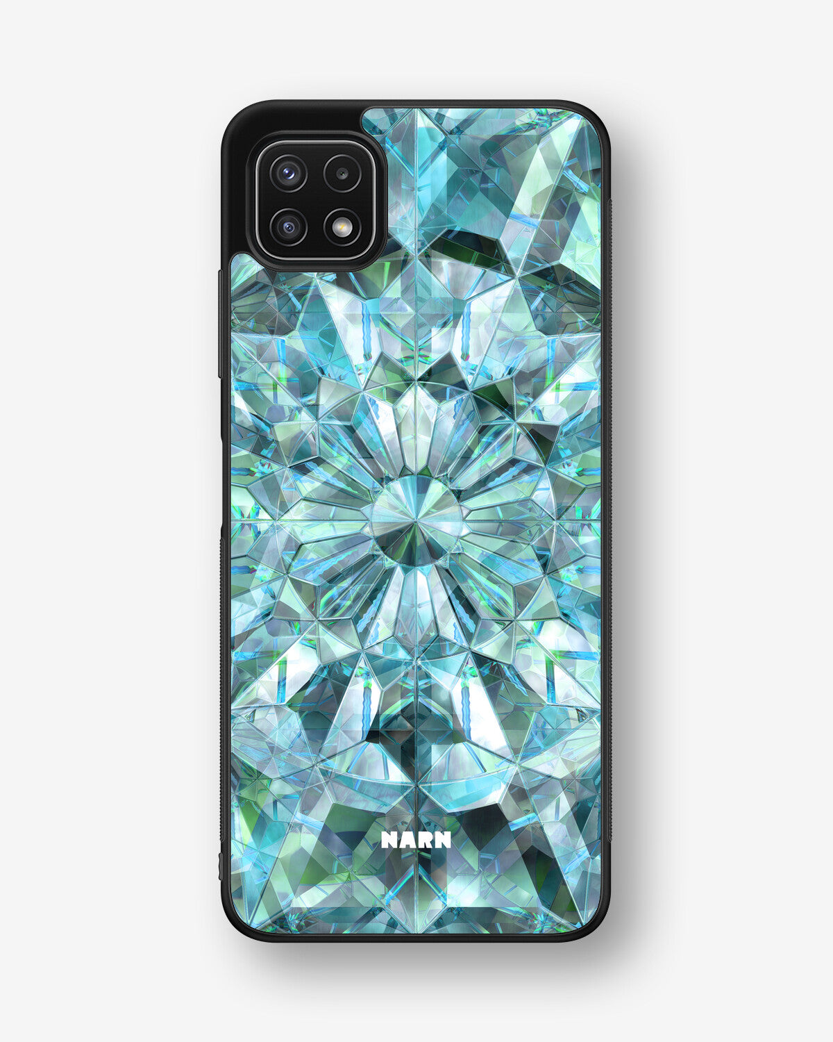 Samsung Galaxy A22 5G Hard Case – Green Crystals - View 1