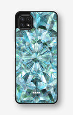 Samsung Galaxy A22 5G Hard Case – Green Crystals - View 1
