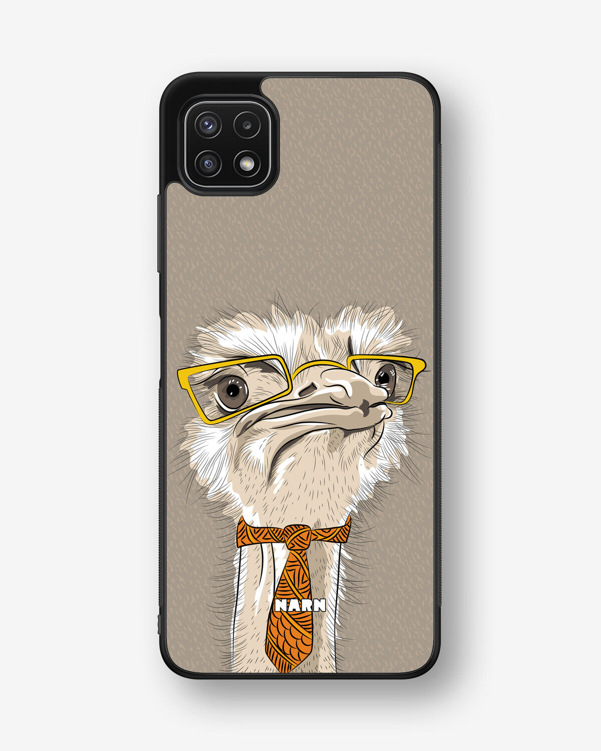 Samsung Galaxy A22 5G Hard Case – Hipster Ostrich - View 1