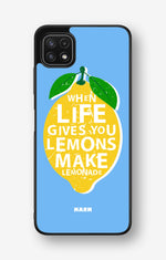 Samsung Galaxy A22 5G Hard Case – Lemon Quote - View 1