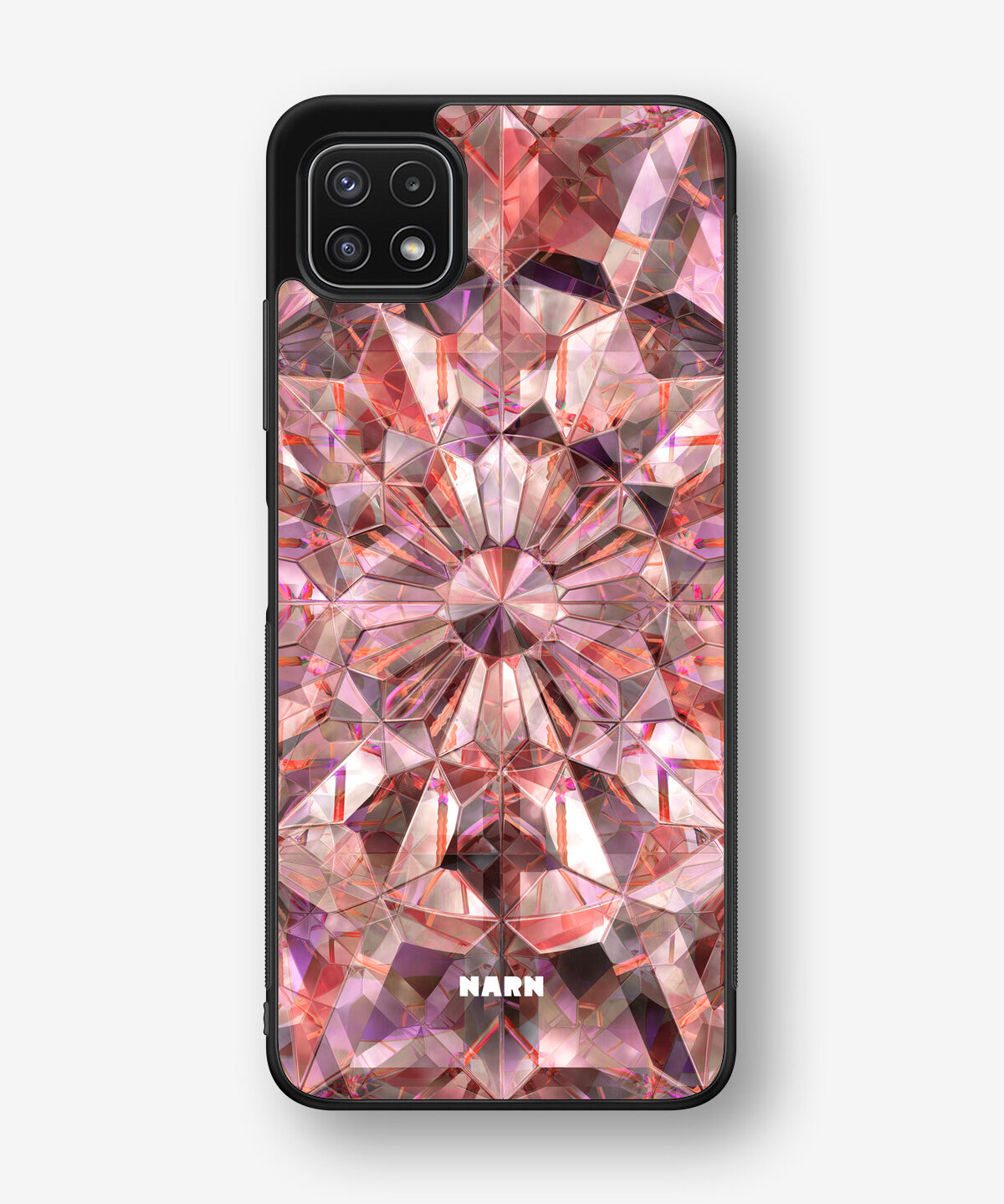 Samsung Galaxy A22 5G Hard Case – Pink Crystals - View 1