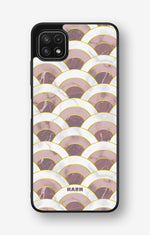 Samsung Galaxy A22 5G Hard Case – Pink Marble Waves - View 1