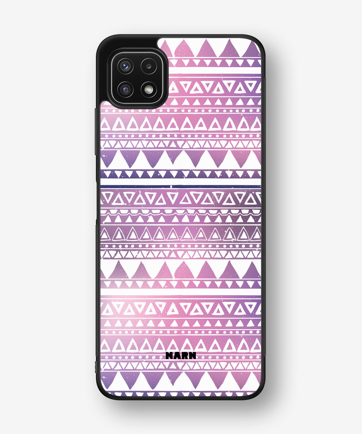Samsung Galaxy A22 5G Hard Case – Purple Aztec - View 1