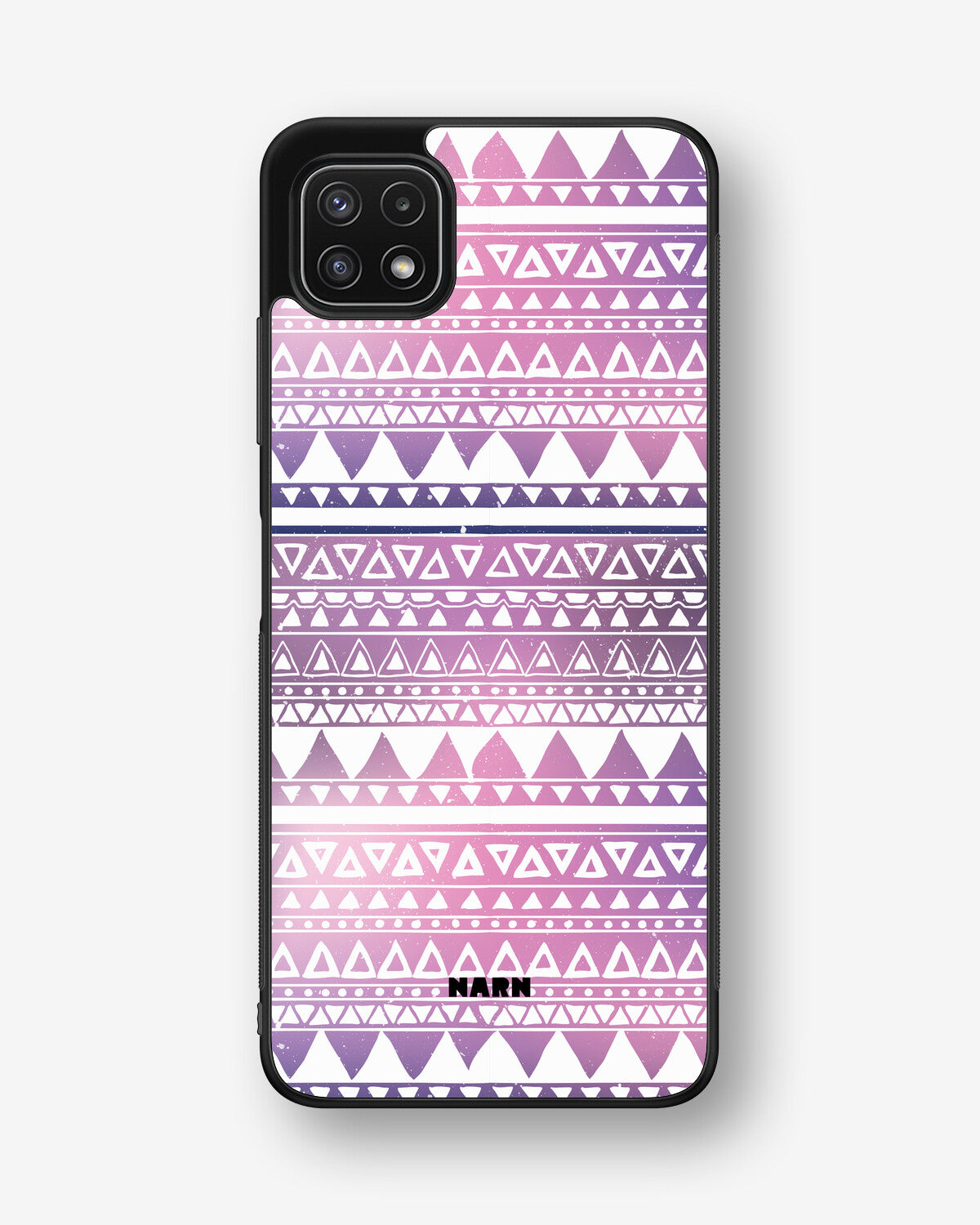 Samsung Galaxy A22 5G Hard Case – Purple Aztec - View 1