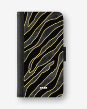 Samsung Galaxy A27 Wallet Case - Golden Zebra - View 1