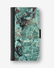 Samsung Galaxy A27 Wallet Case - Green Marble - View 1