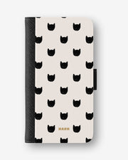 Samsung Galaxy A27 Wallet Case - Kitty Dots - View 1