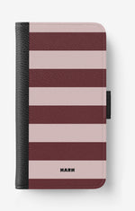 Samsung Galaxy A32 5G Wallet Case - Cranberry Stripe - View 1