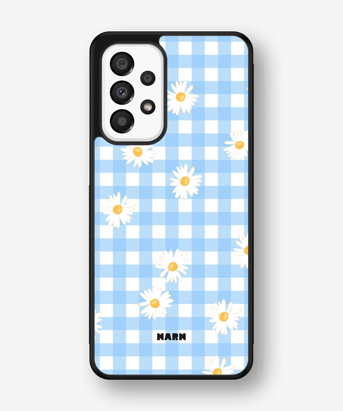 Samsung Galaxy A33 5G Hard Case – Blue Daisies - View 1